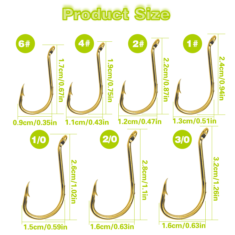50pcs Fishing Octopus Hooks, S - Fishing Hook Circle avaliação e preço